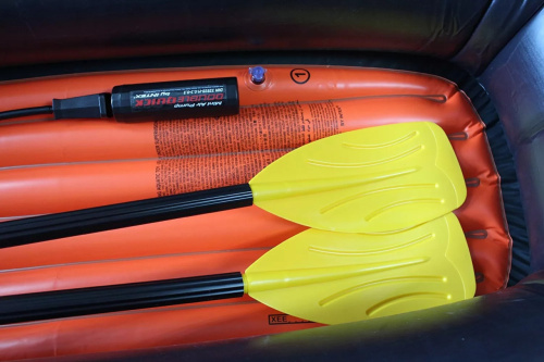 Човен надувний Intex 58331 «Explorer 200 Set» (94*185 см, гребний, півторамісний, двокамерний, надувне дно, до 95 кг.) фото 5