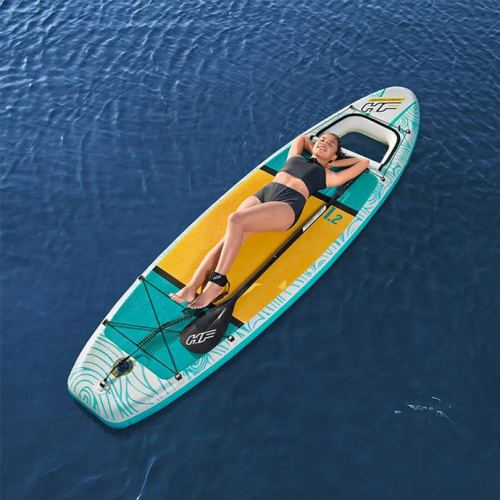 Надувна дошка для серфінгу (SUP-борд) Hydro-Force Panorama 11.2′ BestWay 65363 (15*89*340 см., весло, ліш, насос, сумка, до 150 кг.) фото 18