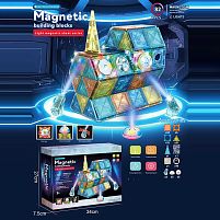 Магнітний конструктор 6806 A 82 деталі, підсвічування, в коробці