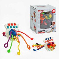 Брязкальце 688-72 4 в 1, поп-іт, пальчикова гра, в коробці