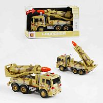 Спецтехніка WY 651 A масштаб 1:16, інерція, звук, підсвічування, імітація пострілів, ракетна установка, в коробці