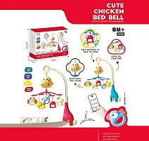 Карусель музична 1688-106 2 кольори, на радіокеруванні, підсвічування, мелодії, музика, звуки, таймер, 5 підвісок-брязкалець, пульт, в коробці