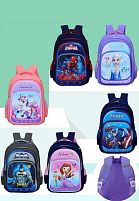 Рюкзак C 72863 розмір: 28х16х38 см, 3 відділення, 2 кишені, на блискавці, пластикові вставки, в пакеті, ВИДАЄТЬСЯ МІКС ВИДІВ