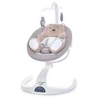 Крісло-шезлонг для немовлят з електро-заколисуванням El Camino ME 1077 HUGS Beige (механізм гойдання: поворотний)