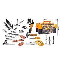 Набір інструментів T 035 39 елементів, механічна болгарка, пила, молоток, викрутка, в боксі
