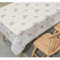 Скатертина-клейонка ПВХ Lace біла 1.37*20м Stenson MA-5757