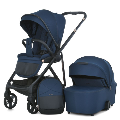 Коляска дитяча прогулянкова El Camino ME 1190 COIL Iris Blue (універсальна, 2в1) фото 7