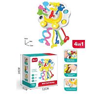 Брязкальце 1017 поп-іт, гумові елементи, тріскачка, лапки обертаються, в коробці