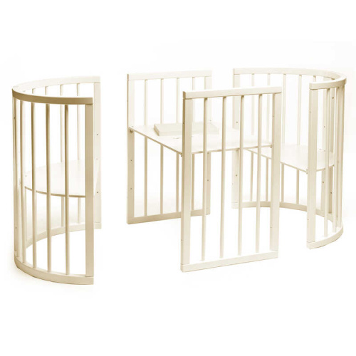 Ліжечко дитяче БУК "Обрій" колір - ваніль, без шухляди DS-8021 маятниковий механізм фото 5