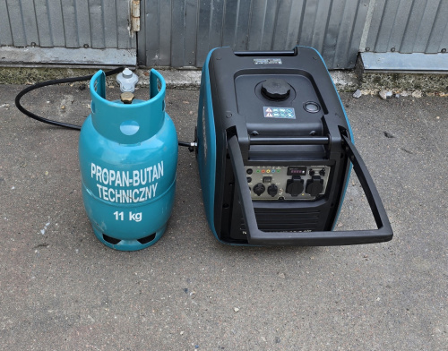 Інверторний комбінований генератор Konner&Sohnen KS 4000iEG S (220V/4 kW, газ/бензин, б/в, користувався 42 мотогодини, в ідеальному стані)