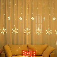 Гірлянда-фіранка світлодіодна "Snowflakes" 2.5*0.85м 120led Stenson (R92652)