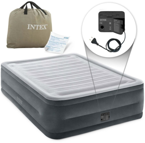 Надувне ліжко Intex 64418 (двоспальне, 56*152*203 см., вбудований електронасос 220V, навантаження до 300 кг.) фото 5