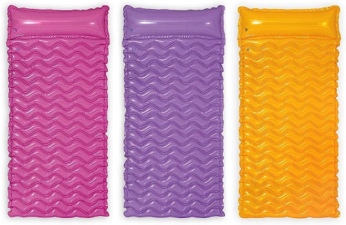 Матрас надувний для плавання Intex 58807 EU «Хвиля» (15*86*229 см, підголовник, вік 8+, до 100 кг)