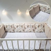 Бортики на три сторони "Лисичка" 32825 тканина РАНФОРС, розмір 120*30 см "Bimbo"