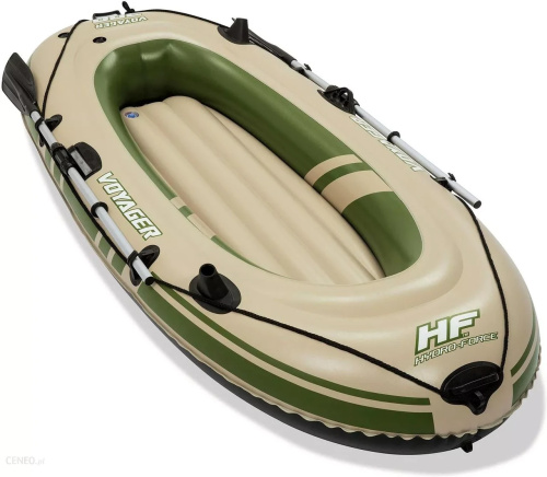 Човен надувний BestWay 65051 «Voyager 300» (31*102*243 см, гребний, двомісний, трикамерний, весла ↔145 см, надувне дно, до 170 кг) фото 2