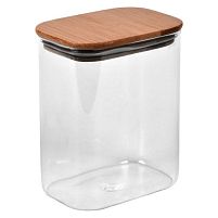 Банка з бамбуковою кришкою "Galaxy" 1.0л 12*8*15см Stenson R99911-15