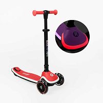 Самокат триколісний Best Scooter X2-78915 «Kick`n`roll» (колеса: передні Ø4.92"/заднє Ø3.15"/PU, рама: пластик/складна, підсвітка, до 25 кг)