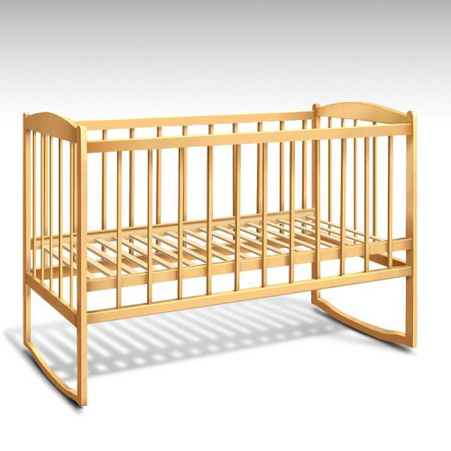 Ліжечко дитяче-гойдалка X-Toys 120251 (світло-коричневе)