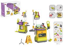 Набір для прибирання 667-64 20 елементів, пилосос на батарейках, пульверизатор, щітка, швабра, в коробці