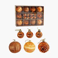 Новорічні прикраси C 67455 26 штук, кульки, в коробці