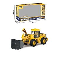 Спецтехніка WD 103 B1 “Екскаватор”, звуки, підсвічування, інерція, масштаб 1:16, рухливий ківш, гумове покриття коліс, в коробці