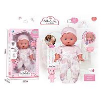 Пупс A 930 C висота: 33 см, голосовий чіп, імітація скляних очей, пустушка, аксесуари, в коробці