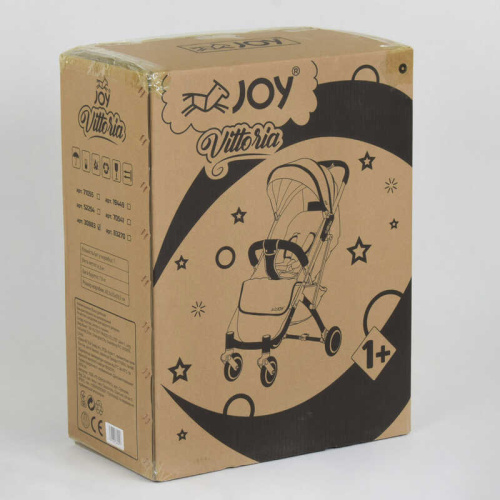 Коляска дитяча прогулянкова Joy Vittoria 30883 (цвет ТЕМНО-ЗЕЛЕНЫЙ ЛЕН, рама алюминиевая, футкавер, телескопическая ручка) фото 6