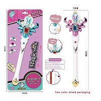 Музична паличка 608 A 19 2 кольори, пісня англійською, підсвічування, довжина - 33 см, на листі