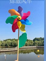 Вітрячок C 76102 ЦІНА ЗА 10 ШТУК В УПАКОВЦІ, паличка окремо х10 штук, "Квітка", висота 55 см, в пакеті, ВИДАЄТЬСЯ МІКС ВИДІВ