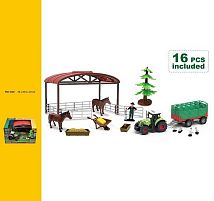 Ферма 550-15 K трактор, інерційний механізм, фігурки, звукові ефекти, підсвічування, в коробці