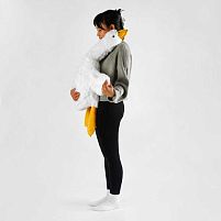 М`яка іграшка "Гусак-обіймак" 75602 розмір 1м, колір білий, наповнювач холлофайбер