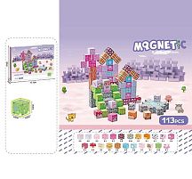 Магнітний конструктор CH 1332 113 деталей, довжина ребра кубика 2 см, в коробці