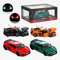 Машинка 12600 "Авто Експерт", 4 кольори, металопластик, 1:24, звук, світло, інерція, рухомі елементи, викрутка, в коробці, ВИДАЄТЬСЯ ТІЛЬКИ МІКС