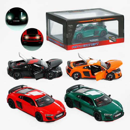 Машинка 12600 "Авто Експерт", 4 кольори, металопластик, 1:24, звук, світло, інерція, рухомі елементи, викрутка, в коробці, ВИДАЄТЬСЯ ТІЛЬКИ МІКС