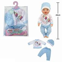Одяг для пупса BLC 242 L костюм, шапочка, для ляльок зростом 40-45 см, у пакеті