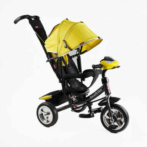 Велосипед дитячий триколісний Best Trike 6588/62-119 (колеса: переднє Ø9.84"/задні: Ø7.87"/пластик, рама: сталь, батьк. ручка, нахил спинки, до 25 кг)