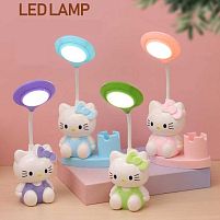 Лампа настільна світлодіодна C 71616 4 кольори, герой, вбудований акумулятор, стругачка, органайзер, в коробці, ВИДАЄТЬСЯ ТІЛЬКИ МІКС ВИДІВ