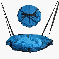 Гойдалка-гамак, колір синій GL 270895 D подушки = 60 см, подушка з водонепроникного матеріалу, 120-150 кг, ремінці, D чохла = 105 см, знімний ч