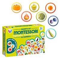 Магнітний набір Монтесорі «Овочі, фрукти і ягоди» 200272 "Dodo", 36 елементів, в коробці