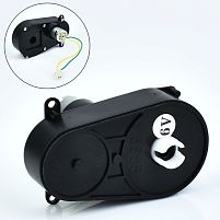 Картинка  Рульовий редуктор в зборі з мотором для толокара Bambi M 5788, M 5789-ST GEAR (6V, RPM7000, отвір під вісь: Ø10 мм, ↔14 см) магазин cd-market