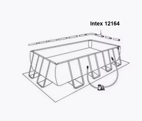 Балка Intex 12164 (горизонтальна, тип: «D», ↔858 мм, Ø53/58 мм, до каркасних прямокутних басейнів серії Rectangular Prism Frame ▭400*200*100/122 см) фото 3