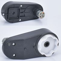 Редуктор колеса в зборі з мотором для дитячого електромобіля 3в1 Bambi Racer M 5782-GEAR BOX (6V, 15000RPM, вісь: Ø10 мм, ↔17 см)