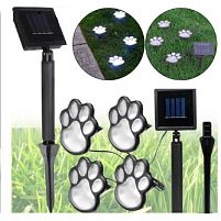 Світильник вуличний LED сонячна панель "Paw Prints Lights" 13*11*19см Stenson R93621