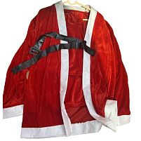 Костюм Санти 5пр/наб (на зріст 1.8м-1.9м) (штани, кофта, шапка, борода, пояс) Stenson R96024