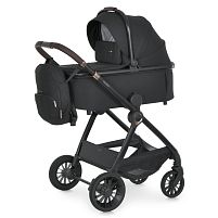 Коляска дитяча прогулянкова El Camino ME 1183 Black (розкладена: 59*99*120 см, складена: 53*59*81 см, колеса: передні 7,1"/задні 9.25"/PU, до 22 кг)