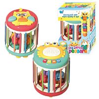 Музична гра 42766 "WToys", ОЗВУЧЕННЯ УКРАЇНСЬКОЮ МОВОЮ, 6 казок, 6 пісень, ноти, барабан, підсвічування, брязкальця, тріскачка, годинник, в короб