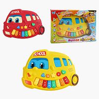 Піаніно музичне 51413 "WToys" ОЗВУЧУВАННЯ УКРАЇНСЬКОЮ МОВОЮ, музичні ноти, цифри, мелодії, пісні, підсвічування, в коробці