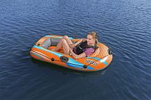 Човен надувний BestWay 61135 «Hydro Force Kondor Elite 1000 Raft» (29*96*162 см, гребний, одномісний, трикамерний, надувне дно, до 80 кг)