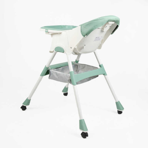 Стільчик для годування Toti TL-30794 (22*110 см, сталева конструкція, регулювання спинки, сидіння, висота, кошик, ремінь, 4 колеса, до 30 кг) фото 3