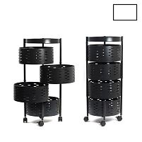 Етажерка на колесах "Sphere" 4яр 33*81см Stenson R100102-W